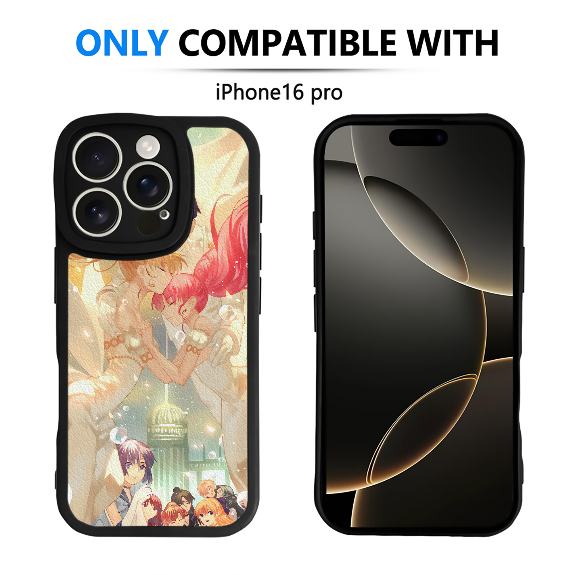（画像用） 美少女戦士セーラームーン Sailor Moon 【iPhone 16シリーズ対応】シリコンスマホケース（レザー調） 材質：シリコン